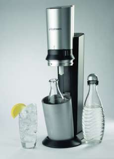 Sodastream Crystal Soda Maker Starter Kit   Black/Silver   NEW  