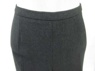 LES COPAINS Charcoal Wool Side Zip Trousers Pants Sz 42  