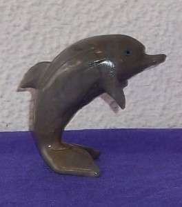 Soapstone Stone Animal Figurine Dolphin 3  