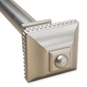  Ribbed Square Cap Double Rod Set