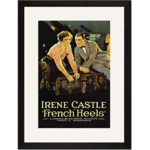    Black Framed/Matted Print 17x23, French Heels