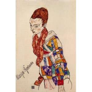 FRAMED oil paintings   Egon Schiele   24 x 36 inches   Portrait of 