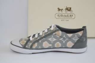   Shoes COACH Barrett IKAT OP Art Lace Up Sneaker Grey Multi  