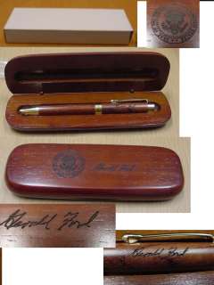 PRESIDENTIAL GERALD FORD WOODEN PEN W/ BOX  