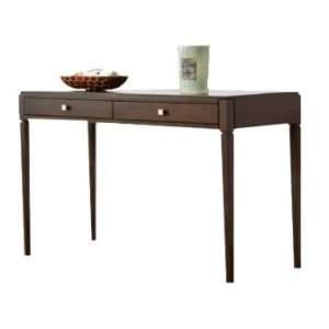   / Espresso Finish Sofa Table with 2 Drawers
