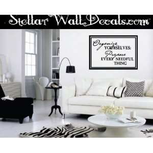   Christian Vinyl Wall Decal Mural Quotes Words Cl020organizeii7