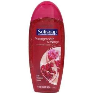 Softsoap Moisturizing Body Wash, Pomegranate & Mango, 18 oz (Quantity 
