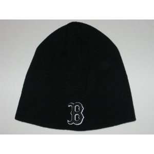 BOSTON RED SOX SCULLY WINTER HAT / CAP  Black with Black 
