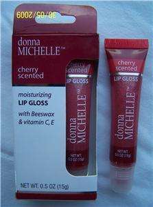 Donna Michelle CHERRY SCENTED Moisturizing LIP GLOSS  