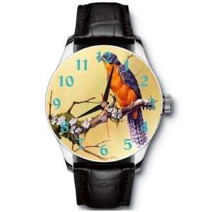 New Chestnut Breasted Cuckoo Stainless Wristwatch Wrist Watch  