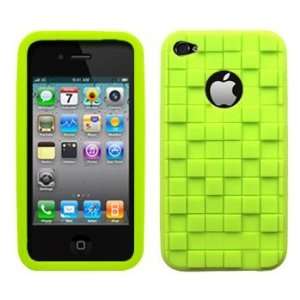  Lime Green Cubed Silicone Case / Skin / Cover for AT&T 