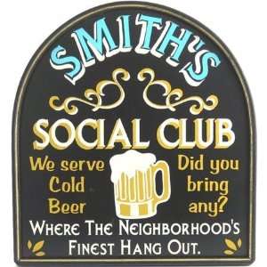  Personalized Bar Sign   Social Club