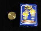 NICKELS TO DIMES TRICK Brass Coin Beginner Magic