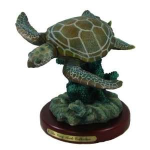 Diving Sea Turtle Figurine