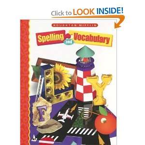   Mifflin Spelling and Vocabulary [Paperback] Shane Templeton Books