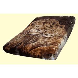  Solaron King Lions and Cub Mink Blanket
