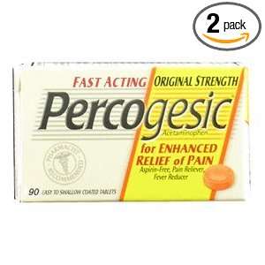 Percogesic Aspirin Free Pain Reliever/Fever Reducer, Original, Easy to 