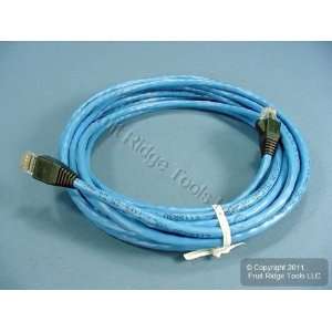  Leviton Blue Cat 5e 15 Ft Patch Cord Network Cable Booted 