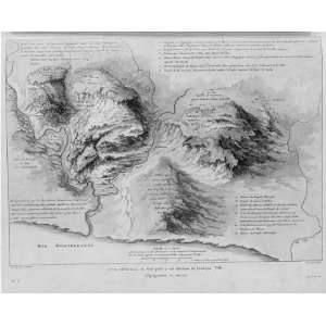  Engraving of Sicily,Italy,1785,Map,text