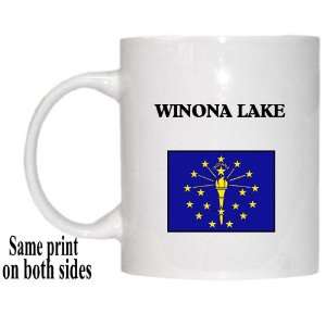    US State Flag   WINONA LAKE, Indiana (IN) Mug 
