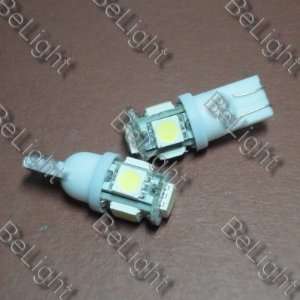  2 X T10 W5W 194 5 SMD White LED Car Light Bulbs 