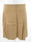 NEW TRINA TURK Tan A Line Pleated Skirt Sz M  