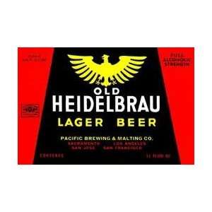 Old Heidelbrau Lager Beer 28x42 Giclee on Canvas 