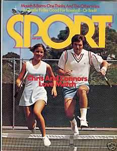 1974 Sport Magazine July Jimmy Connors Chris Evert  
