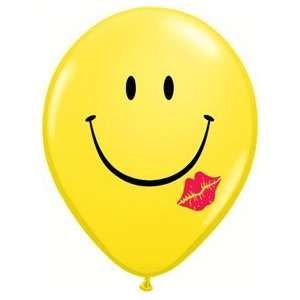  (100) Smile and A Kiss 11 Latex Balloon Toys & Games