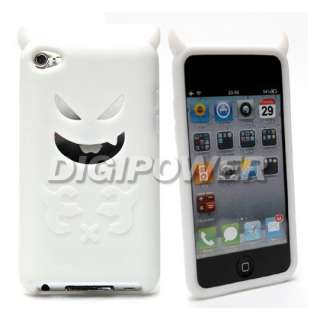 WHITE DEVILISH CASE COVER SKIN FOR IPOD TOUCH 4 4G 4TH  