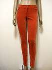 New Womans Orange corduroy skinny pants. size S