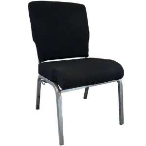  Advantage Black Church Chair   20.5 inch