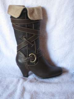 Girls Brown Boots Youth Size 9 4  
