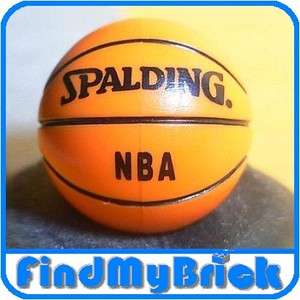   Minifigure Basketball with Spalding NBA Pattern NOT Human Size 14mm