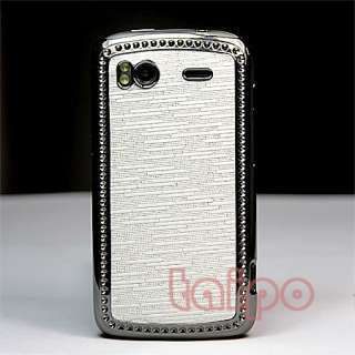 CHROME PLATED skin case cover HTC Sensation 4G G14 whit  