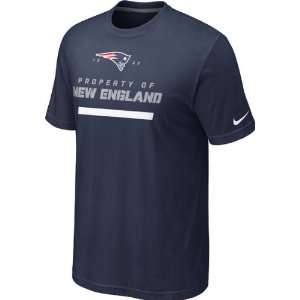  New England Patriots Navy Nike Property Of T Shirt Sports 