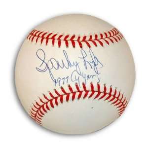  Sparky Lyle Autographed/Hand Signed MLB Baseball Inscribed 