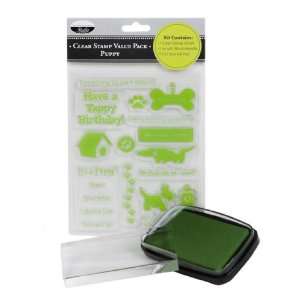  The Paper Company Clear Stamp Value Pack   Puppy
