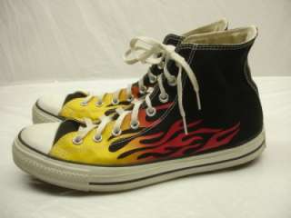 Converse Chuck Taylor All Star Flame HI mens sz 11 black shoes 
