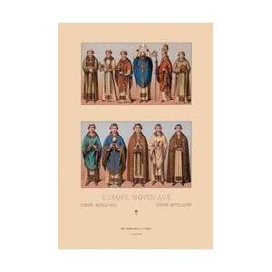  Medieval Clergymen #1 20x30 poster