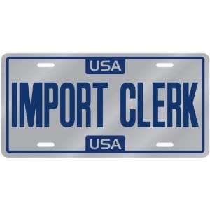  New  Usa Import Clerk  License Plate Occupations