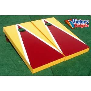   RED Matching Triangle Cornhole Bean Bag Toss Game