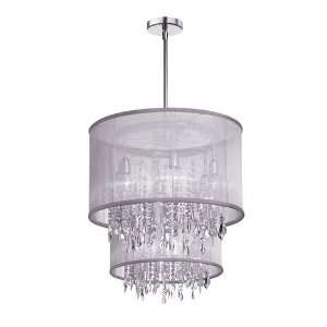 Dainolite Lighting 85323 114 PC Organza Bling 11 Light Chandeliers in 