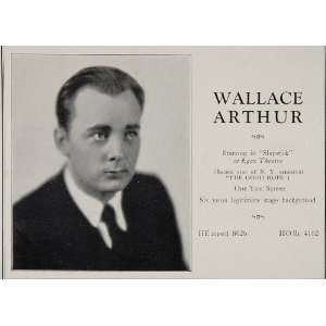  1930 Wallace Arthur Slapstick Egan Theatre Good Hope Ad 