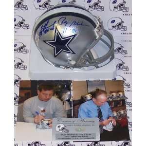  Troy Aikman / Roger Staubach Signed Dallas Cowboys Riddell 