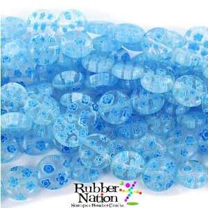   Glass Beads SALE Coins 10mm 15 30pc SKY BLUE Arts, Crafts & Sewing