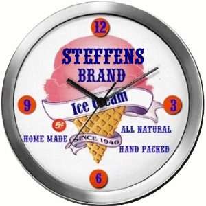  STEFFENS 14 Inch Ice Cream Metal Clock Quartz Movement 