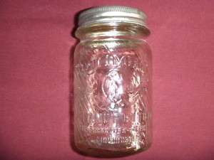Jumbo Peanut Butter glass jar Frank Tea Cincinnati Ohio  
