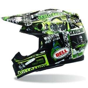  Bell Moto 9 Skull Candy Scream Helmet   2X Large/Green 