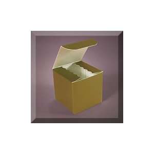  100ea   2 X 2 X 2 Gold Hi Gloss Gift Box Health 